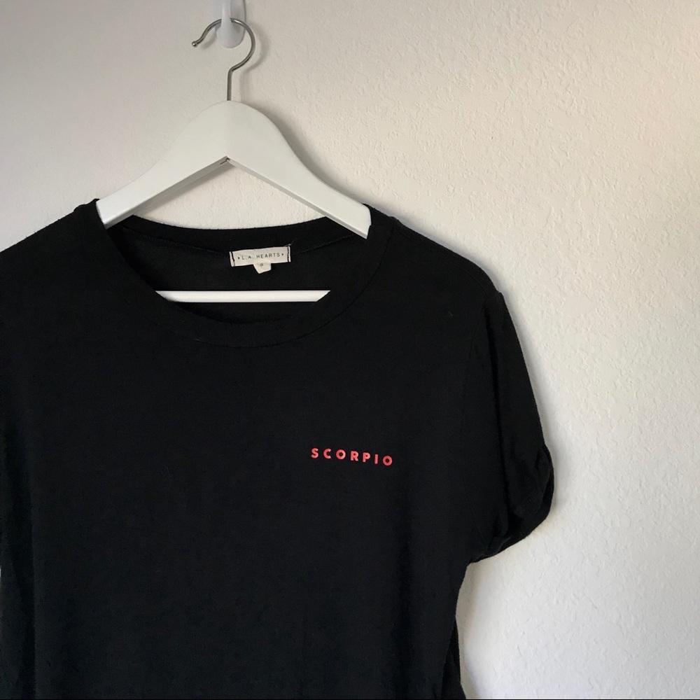 L.A. Hearts ‘SCORPIO’ Black Crop Top S